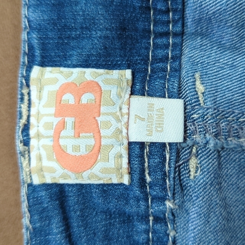 Gianni Bini Women's Denim Mini Skirt w/Raw Hem Size 7 - Picture 3 of 4